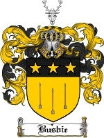 Busbie coat of arms family crest download