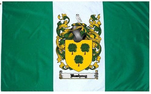 Bushong family crest coat of arms flag