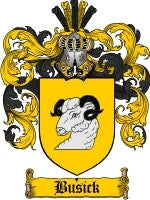 Busick coat of arms family crest download