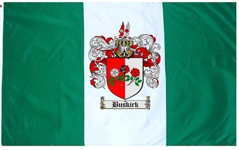 Buskirk family crest coat of arms flag