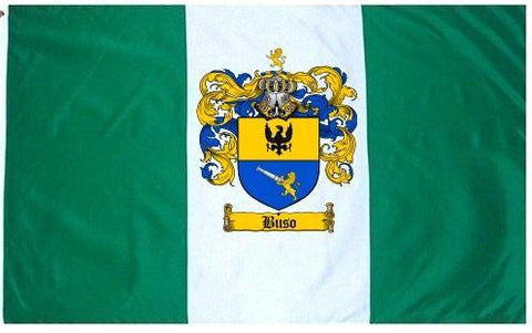 Buso family crest coat of arms flag