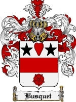 Busquet coat of arms family crest download