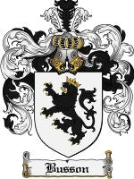 Busson coat of arms family crest download