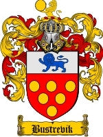 Bustrevik coat of arms family crest download