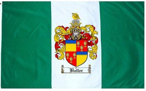 Butler family crest coat of arms flag