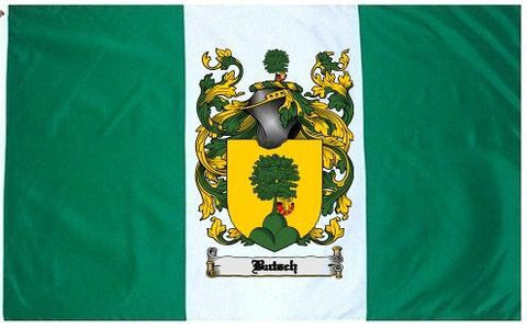 Butsch family crest coat of arms flag