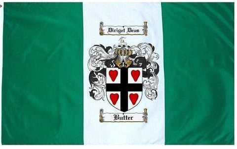 Butter family crest coat of arms flag