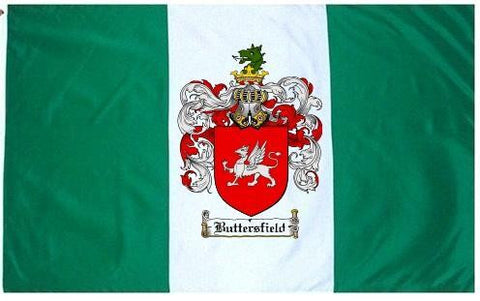 Buttersfield family crest coat of arms flag