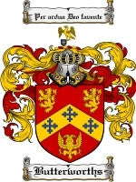 Butterworths coat of arms family crest download