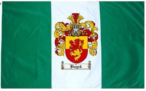 Buyck family crest coat of arms flag