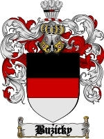 Buzicky coat of arms family crest download