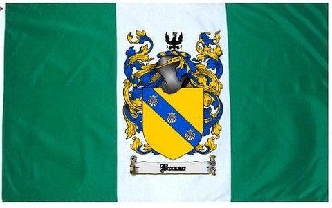 Buzzo family crest coat of arms flag