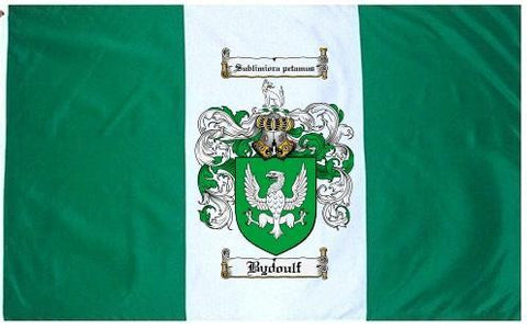 Bydoulf family crest coat of arms flag
