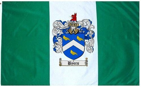 Byers family crest coat of arms flag