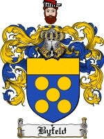 Byfeld coat of arms family crest download