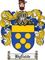 Byfielde coat of arms family crest download