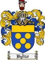 Byfild coat of arms family crest download