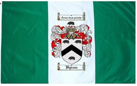 Byram family crest coat of arms flag