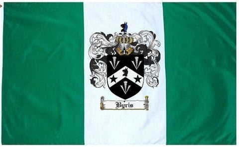 Byris family crest coat of arms flag