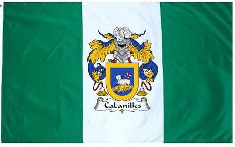 Cabanilles family crest coat of arms flag