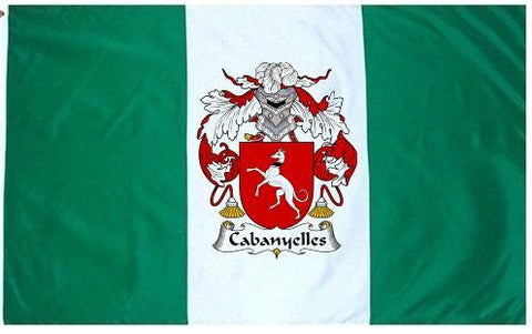 Cabanyelles family crest coat of arms flag