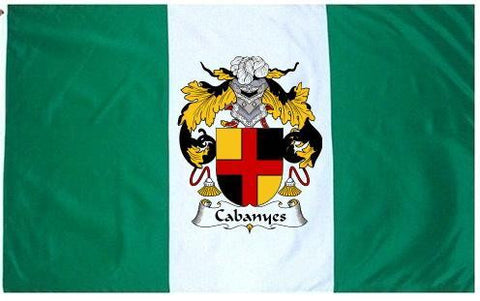 Cabanyes family crest coat of arms flag