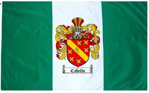 Cabello family crest coat of arms flag