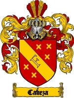 Cabeza coat of arms family crest download