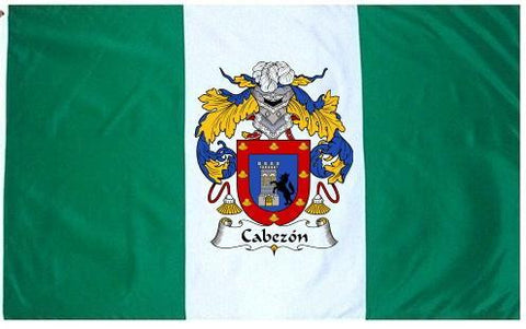 Cabezon family crest coat of arms flag