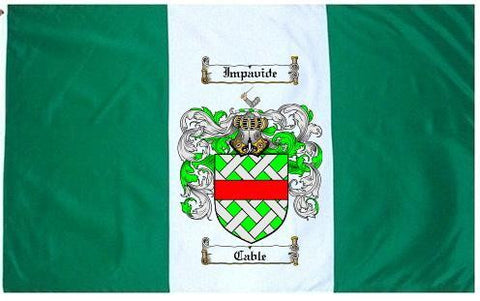 Cable family crest coat of arms flag