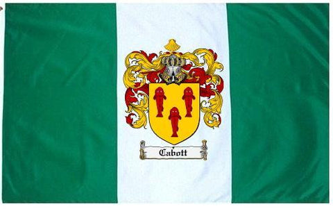 Cabott family crest coat of arms flag