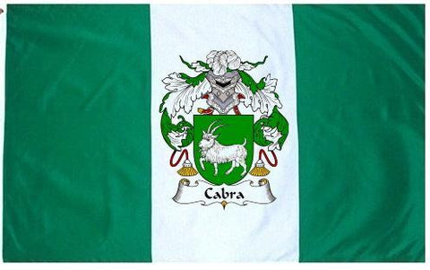 Cabra family crest coat of arms flag