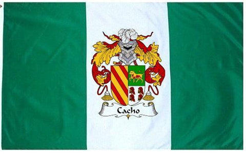 Cacho family crest coat of arms flag