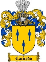 Cacicedo coat of arms family crest download