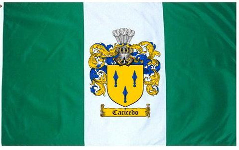 Cacicedo family crest coat of arms flag