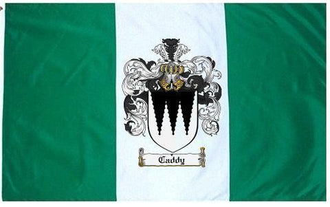 Caddy family crest coat of arms flag