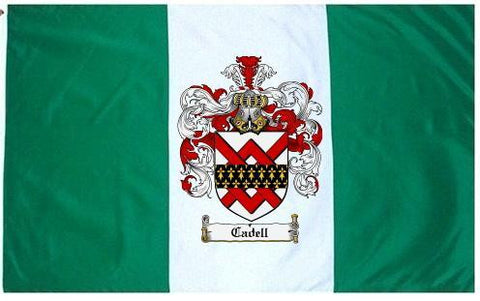 Cadell family crest coat of arms flag
