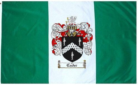 Cader family crest coat of arms flag