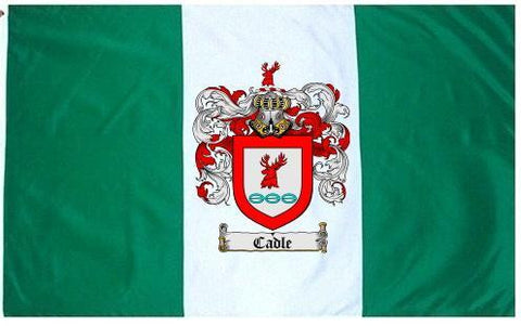 Cadle family crest coat of arms flag