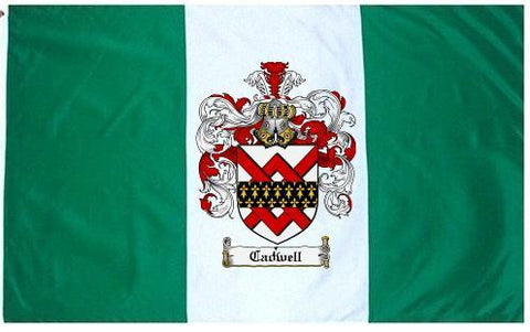 Cadwell family crest coat of arms flag