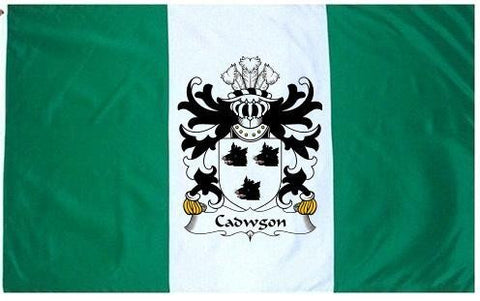 Cadwgon family crest coat of arms flag
