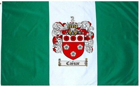 Caesar family crest coat of arms flag