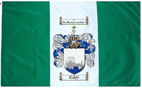 Cahil family crest coat of arms flag