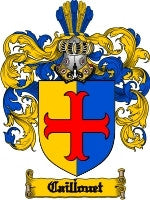 Caillouet coat of arms family crest download