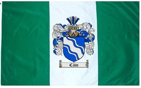 Cain family crest coat of arms flag