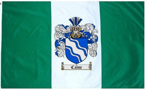Caine family crest coat of arms flag