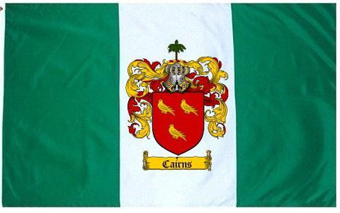 Cairns family crest coat of arms flag