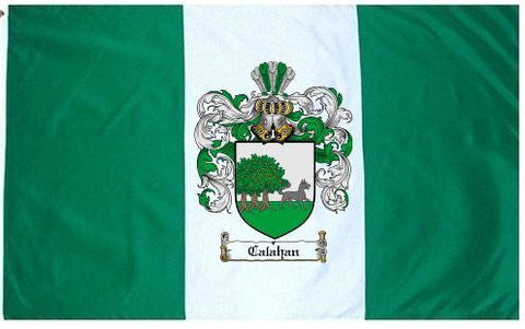 Calahan family crest coat of arms flag