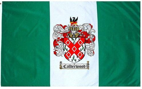 Calderwood family crest coat of arms flag