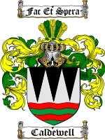 Caldewell coat of arms family crest download
